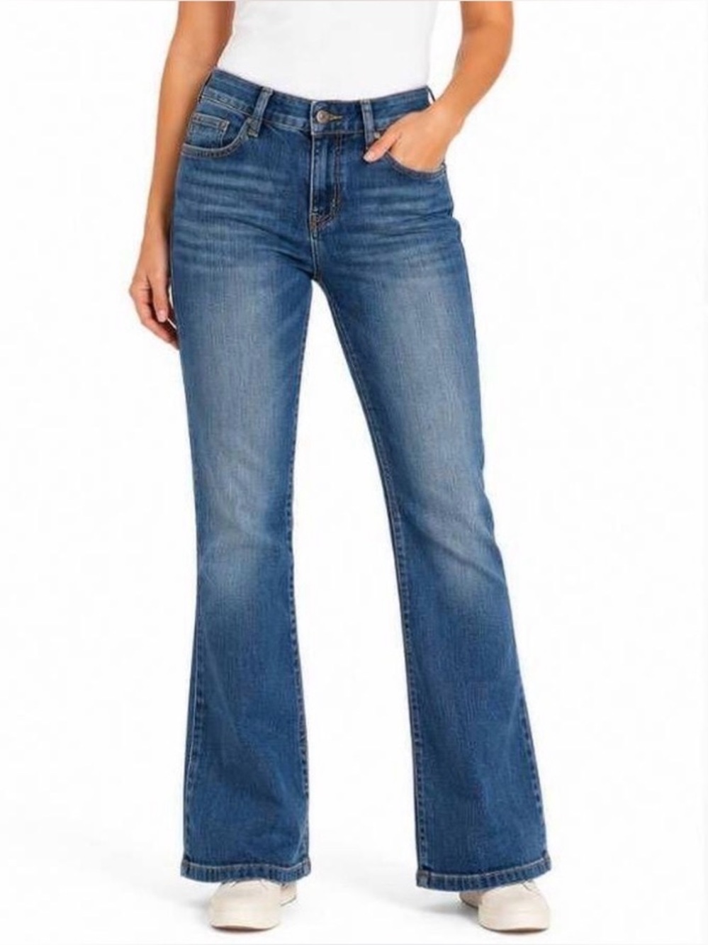 Calvin Klein Medium Wash High Rise Flare Jeans 31